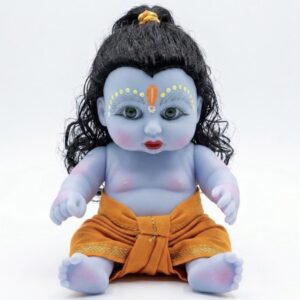 6 Inch Laddu Gopal Doll (Bal Gopal Decorative Idol) | Krishna Baby Doll for Home Temple Decoration