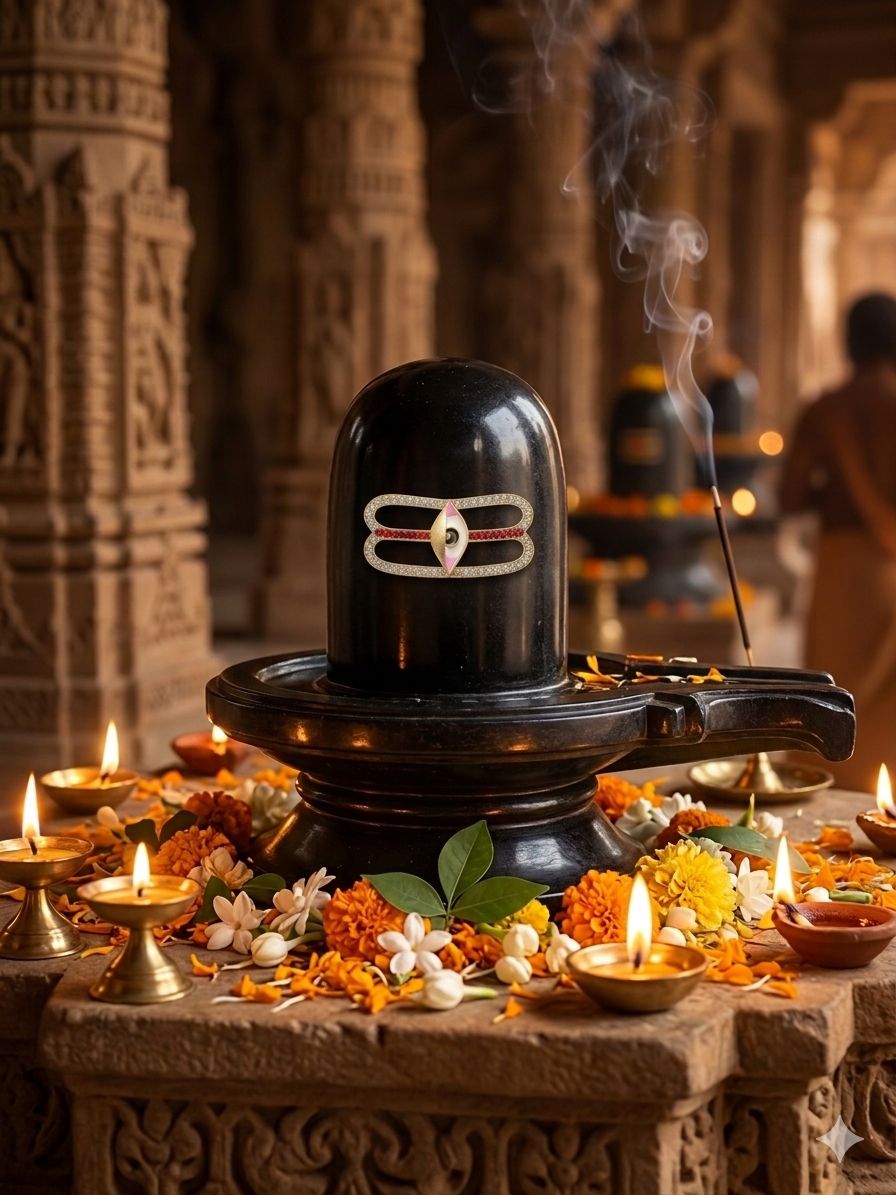 Premium Shiv Tilak with Trinetra Design | Handmade Rhinestone Mahadev Tilak for Shivling | Reusable Decorative Temple Tilak | Available in 4 Sizes - Image 3