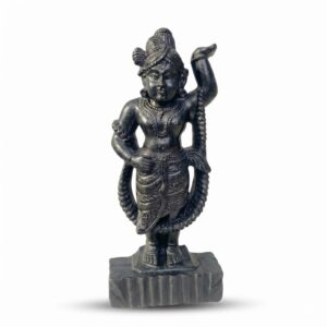 Handcrafted Black Stone Shrinath Ji Idol | Standing Shrinathji Murti for Home Temple & Pooja | 6 Inch / 8 Inch